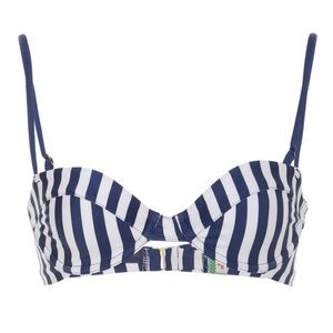 BNWOT Agua by Agua Bendita Magdalena Striped BIKINI TOP